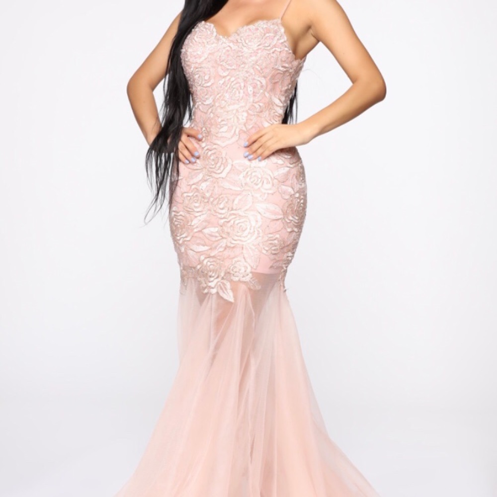 FASHION NOVA PINK MERMAID GOWN